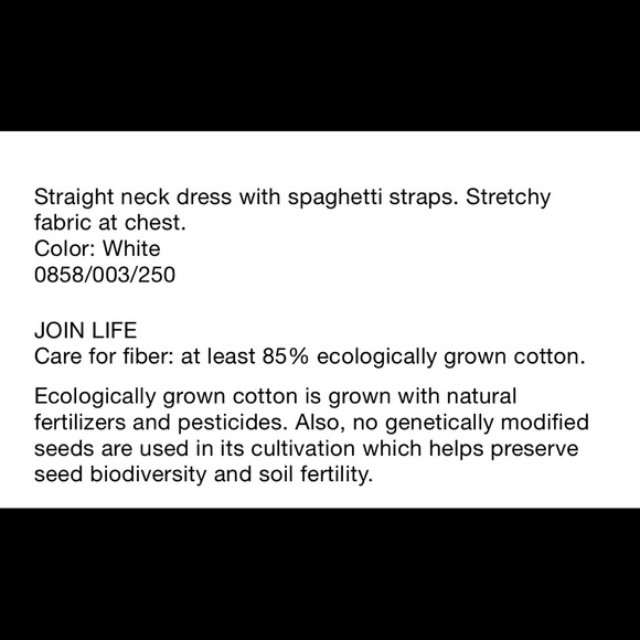 Zara elasticized dress med white - Picture 4 of 4